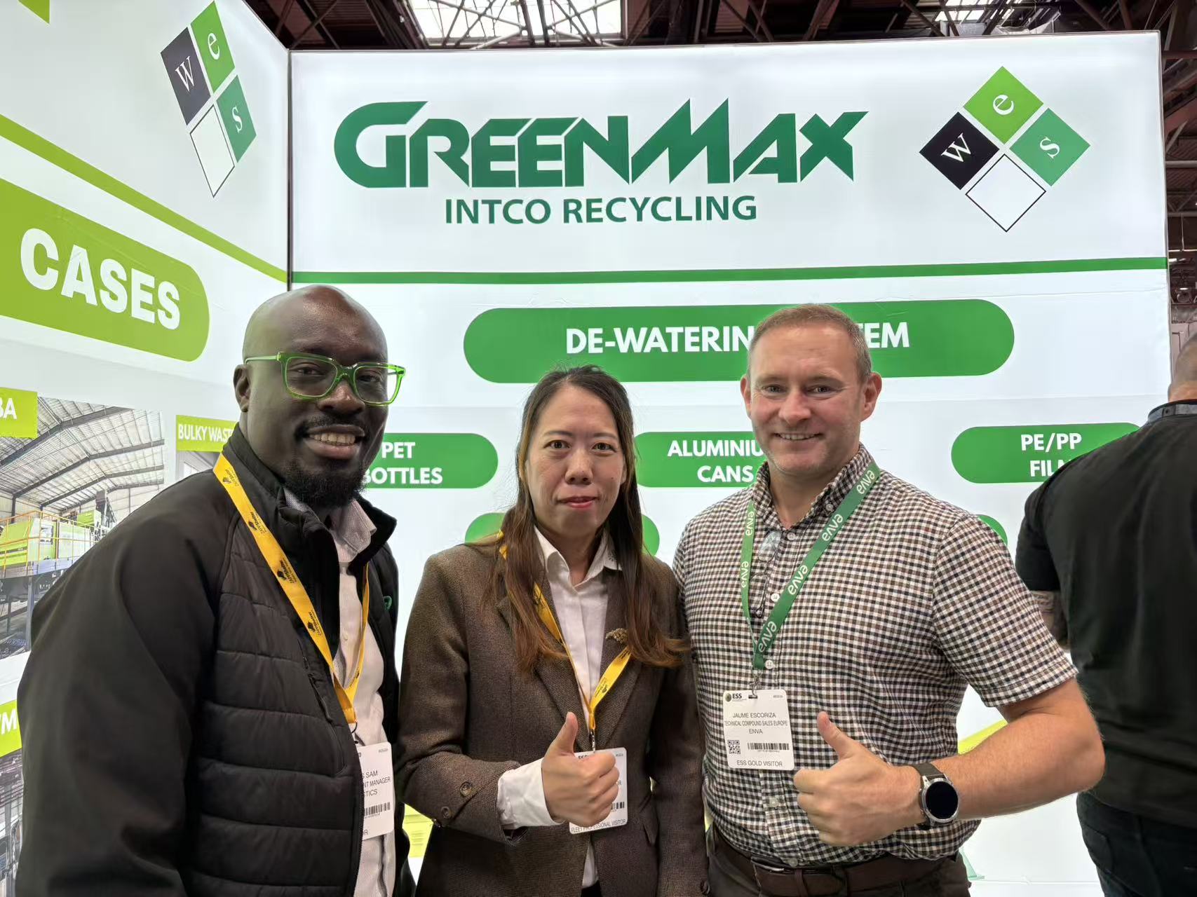 GREENMAX team and industry visitors at RWM Expo 2026 in Birmingham